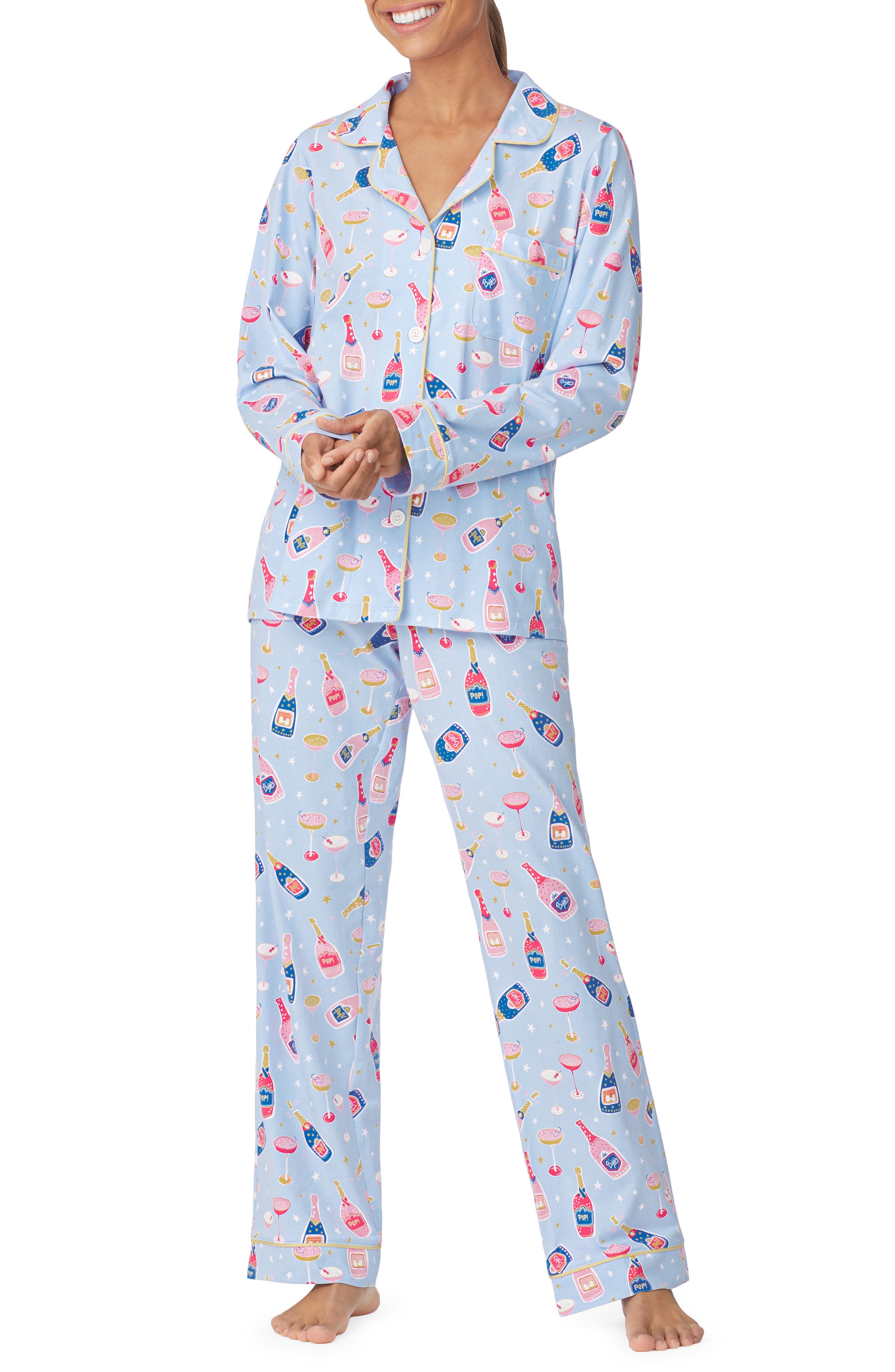 New 100% Cotton Women's Paisley Flannel PJ's Blue or Pink   X  2X  3X 